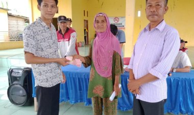 Pemerintah Desa Sungai Sidang Kecamatan Rawa Jitu Utara Kabupaten Mesuji, Salurkan BLT Dana Desa Sebanyak 123 KPM 