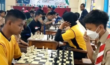 Gelar Turnamen Catur Tingkat Pelajar Kota Metro, Perebutkan Piala Walikota CUP III