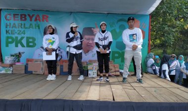 Harlah Pkb Ke-24 Dewan Pimpinana Cabang (Dpc) Tanggamus Menggelar Senam Masal