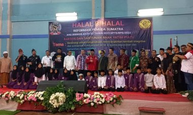 RPS Gelar Halal Bihalal dan Santunan Anak Yatim di Sport Club Citra Raya