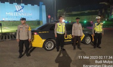 Kanit Lantas IPDA Udi Muhdi Pimpin Patroli Ops Cipkon Polsek Cikupa Jaga Kamtibmas