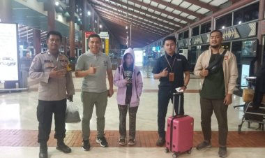 Polsek Panongan Bantu Kepulangan Perempuan Asal Palu Sulawesi Tengah