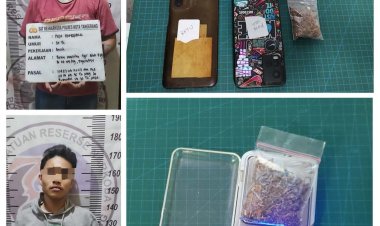 Jadi Kurir Tembakau Sintetis, 2 Pria Diamankan Satresnarkoba Polresta Tangerang