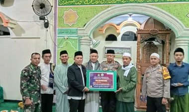 Kanit Binmas Hadir Giat Safari Ramadhan/Tarawih Keliling (Tarling) Muspika di Masjid Al Hikmah Kp. Bunut RT. 04/02 Ds. Pasir Jaya Kec. Cikupa kab. Tangerang