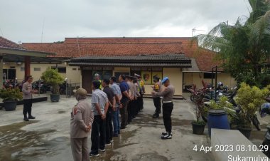 Polsek Cikupa Gelar Apel Pagi Dan Pengecekan Kondisi Jumlah Tahanan Keadaan Lengkap