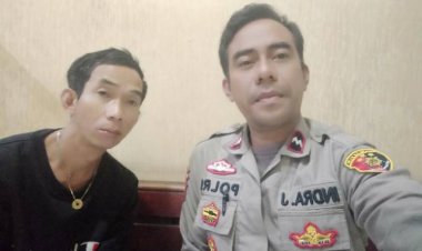 Aipda Indra Junata Hafiz anggota SPKT Polsek Cikupa  Alip Kp/DS Cikupa RT 01/05 Cikupa