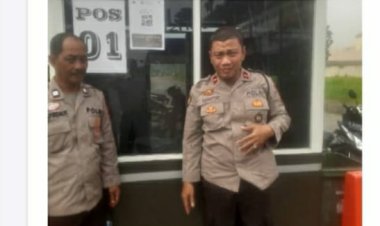 Personel Polsek Cikupa,Kanit Samapta Ipda Purwantoro bersama Aiptu Firdaus Melaksanakan Kegiatan Patroli Barcode, Kawasan Industri Griya Idola PastikanJaga Kamtibmas