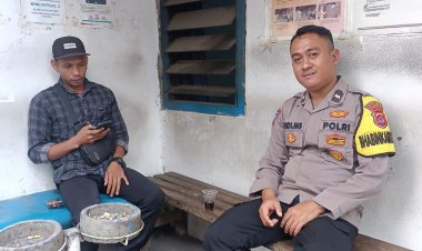 Aipda Didi ms Bhabinkamtibmas Polsek Cikupa Polresta Tangerang Polda Banten Ajak Warga Binaan Dengan Cara *Yuk Ngopi Wae* Supaya Tetap Jaga Kamtibmas.