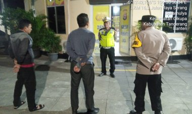 Pawas Ipda Udi Muhdi, Apel Cipkon Antisipasi Guantibmas Personil Polsek Cikupa Polresta Tangerang Polda Banten