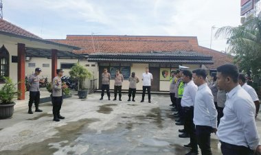 Wakapolsek Akp Udiyano Pimpin Apel Pagi Bersama Personil Polsek Cikupa Polresta Tangerang Polda Banten