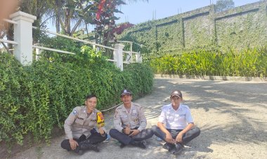 Bhabinkamtibmas Polsek Babakan Madang Polres Bogor Laksanakan Sambang Dan Dialogis Kepada Security Terkait Kamtibmas