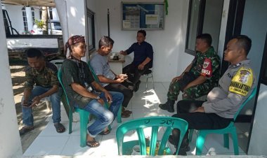 Sampaikan Pesan Kamtibmas Bhabinkamtibmas Polsek Babakan Madang Polres Bogor Sambangi Warga