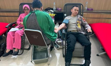 Sambut Hari Bhayangkara Ke 77 Tahun 2023, Polres Bogor Gelar Bhakti Sosial Donor Darah