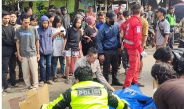 Dua Orang Meninggal Dunia Dalam Laka Lantas di Cileungsi Bogor, Pihak Kepolisian Gelar Olah TKP