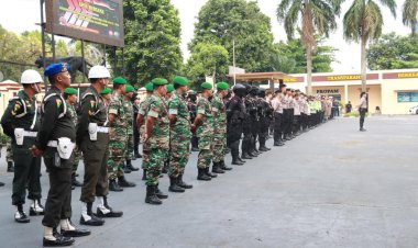 Jelang Malam Takbiran, Polres Bogor Gelar Apel Pengamanan