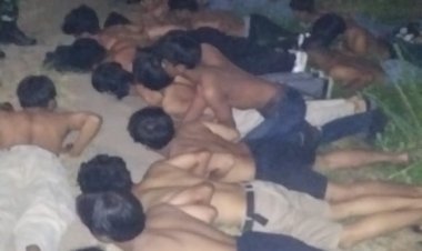 Polsek Cibinong Polres Bogor Amankan Puluhan Remaja Diduga Hendak Tawuran Saat Gelar Patroli KRYD