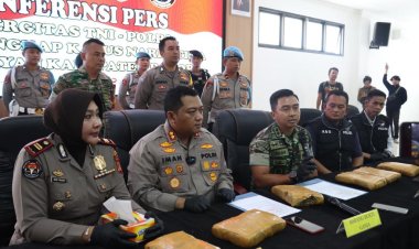 Personil Bhabinkamtibmas Polres Bogor, Bhabinsa Kodim 0621 dan Sat Narkoba Polres Bogor Gagalkan Peredaran Ganja Seberat 6,5 KG