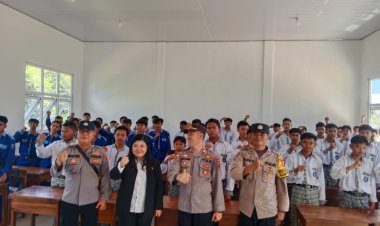 MARAKNYA GENG MOTOR DIDOMINASI ANGGOTANYA PELAJAR SMP, SMA/SMK, KAPOLSEK TRIMURJO LAKUKAN BINLUH