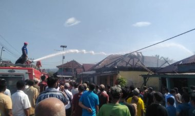 Sijago Merah habiskan Satu Rumah Di Pekon Penggawalima Ilir, Berhasil Di Padamkan
