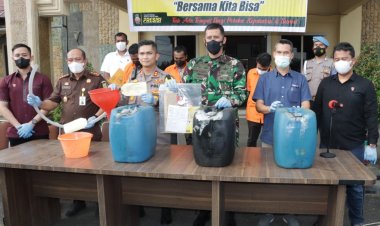 Polres Asahan Ungkap Kasus Penimbunan BBM Solar Bersubsidi, 4 Pelaku Diamankan