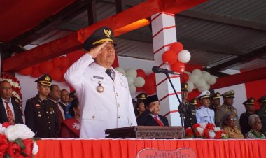 Berjalan Khidmat, Upacara HUT RI ke-77 di Kabupaten Kepulauan Yapen Sukses
