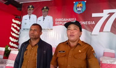 Sekda Erny R. Tania : Stadion Marora Serui Siap untuk Pelaksanaan Upacara Peringatan Detik-detik Proklamasi Kemerdekaan RI Ke-77 