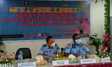 Tercatat 29 WNA, 9 WNA berada di Kepulauan Yapen, Kantor Imigrasi Kelas II TPI Biak Gelar Rapat Tim Koordinasi Pengawasan Orang Asing (PORA) 