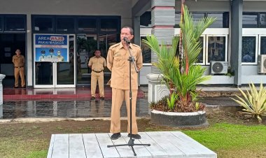 Dalam Apel Pagi, Staf Ahli Bupati Kembali Ingatkan Pimpinan OPD untuk segera Inventarisir ASN yang Belum Menyelesaikan Tugas Belajarnya Tepat Waktu sesuai Kontrak Beasiswanya