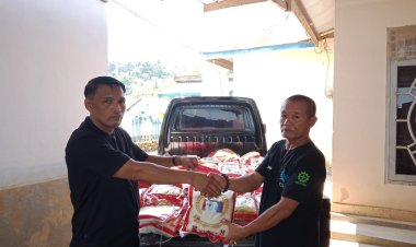 Lagi, Managemen PT. CPI Salurkan Sembako Sebanyak 1 Ton Jelang Lebaran H-1 Di Desa Polua Konawe