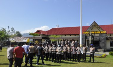 Pastikan Pemilu Aman, Kapolres Pantau Latihan Simulasi Sispamkota 