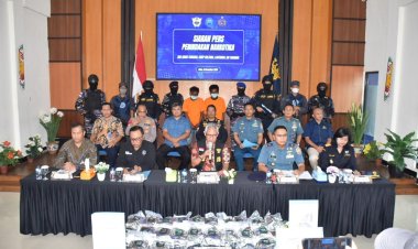 TNI AL Berhasil Gagalkan Pengiriman 23 Kg Narkoba Antar Negara Masuk Ke Indonesia di Perbatasan RI 