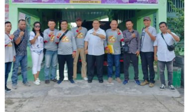 DPC LSM ELANG MAS KE KANTOR  KESBANGPOL UNTUK PENYERAHAN BERKAS 