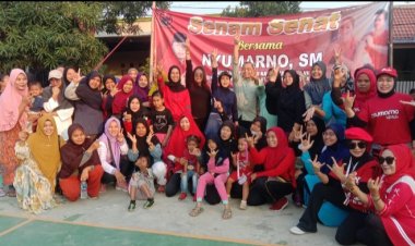 Senam Sehat Bersama Nyumarno Caleg DPRD Kabupaten Bekasi 3 Periode