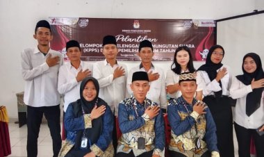 Pelantikan Kelompok Penyelenggara Pemungutan Suara (KPPS)Dalam Pemilihan Umum 2024