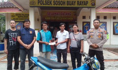 Melalui Mediasi, Iptu Karbianto,S.H Kasus Penggelapan Sepeda Motor Berakhir Damai Di Polsek Sosoh Buay Rayap Polres Oku