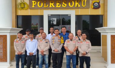 DPC LSM Elang Mas Audensi Bersama Kapolres OKU AKBP Imam Zamroni, S.I.K., M.H 