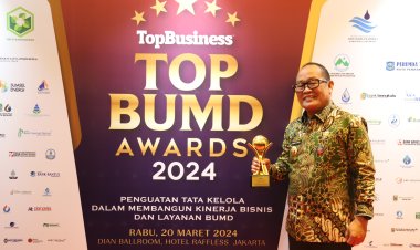 Luar Biasa, Pj Bupati Konawe Raih Penghargaan Bergengsi TOP BUMD Award 2024