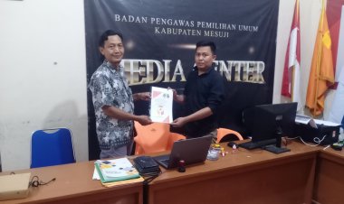 Laksanakan Tugas Dengan Baik,Heri Purwanto SE Serahkan laporan Kinerja Penanganan pelanggaran PanwasluCam Panca Jaya di   Bawaslu Mesuji