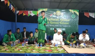 MWC NU Tungkal Ulu Gelar Pengajian Rutin Bulanan Serta Serahkan Bantuan Kepada Anak Yatim dan Kaum dhuafa
