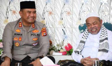 Baru Menjabat, Kapolres Aceh Timur Silaturrahmi ke Ulama