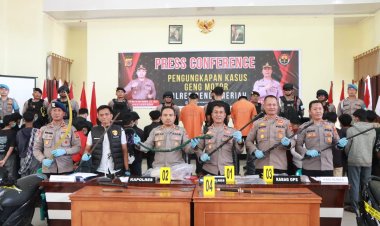 Tindak Tegas Geng Motor, Polres Bener Meriah Amankan Senjata Tajam dan Puluhan Anggota 