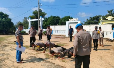 Sipropam Polres Way Kanan Laksanakan Gaktiplin, 2 Kapolsek dan Personel Polsek mendadak di Cek Urine   