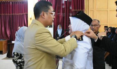 Walikota Langsa Lantik Camat Langsa Kota dan Kukuhkan 71 pejabat eselon III dan IV    