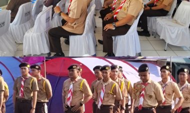 Karutan Baturaja Hadiri Pembukaan Perkemahan Satya Darma Bhakti Pemasyarakatan di Lapas Banyuasin