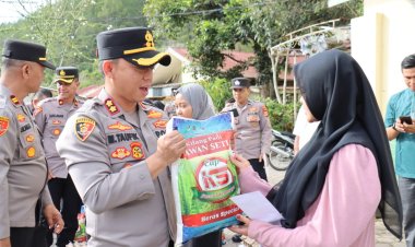 Wujud Cinta untuk Anak Yatim, Polres Aceh Tengah Berikan Bantuan Sembako dan Tali Asih