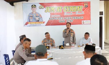 Jumat Curhat Bersama Reje se-Kecamatan Lut Tawar, Kapolres Aceh Tengah Dengar Aspirasi dan Beri Solusi