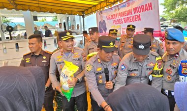 Polres Bireuen Gelar Gerakan Pangan Murah di Peusangan, 3 Ton Beras Habis Terjual