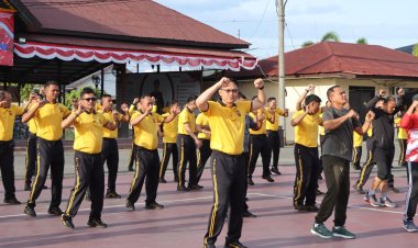 Meriahkan HUT RI ke-80, Polres Pidie Gelar Olahraga Bersama Forkopimda dan Masyarakat 