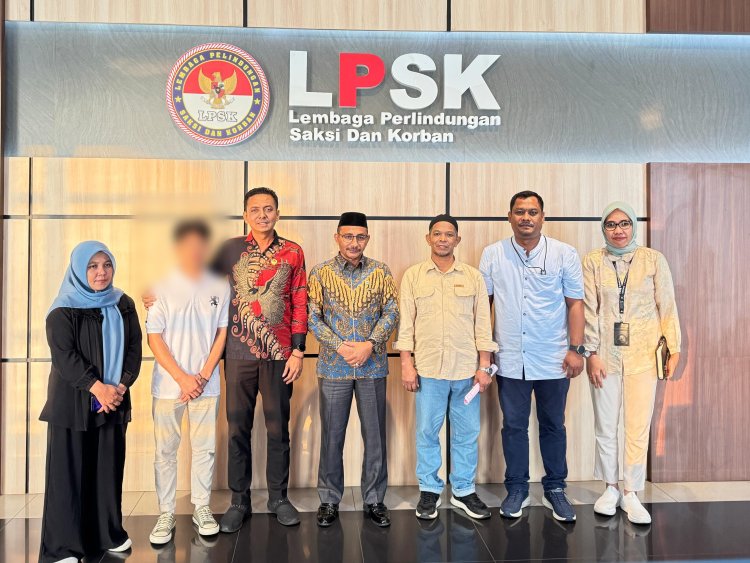 Haji Uma Antar Santri asal Aceh ke LPSK, Korban Tindak Penganiayaan di Pesantren Kabupaten Bogor