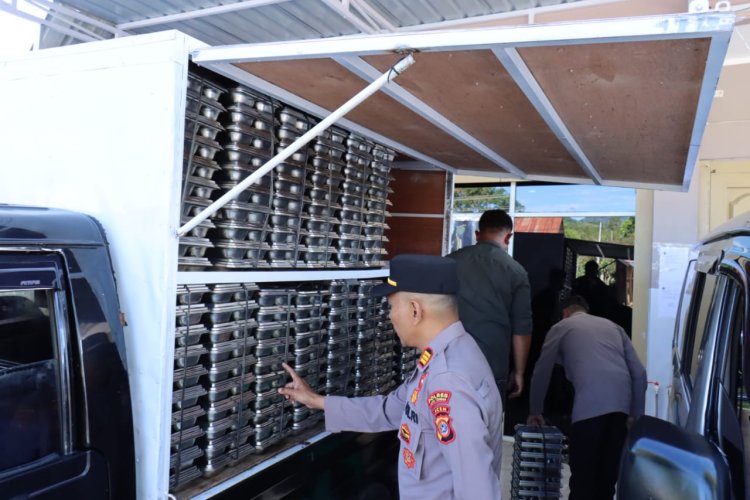 Polres Aceh Tengah Kawal Penyaluran Makan Bergizi Gratis ke Sekolah-sekolah di Bebesen